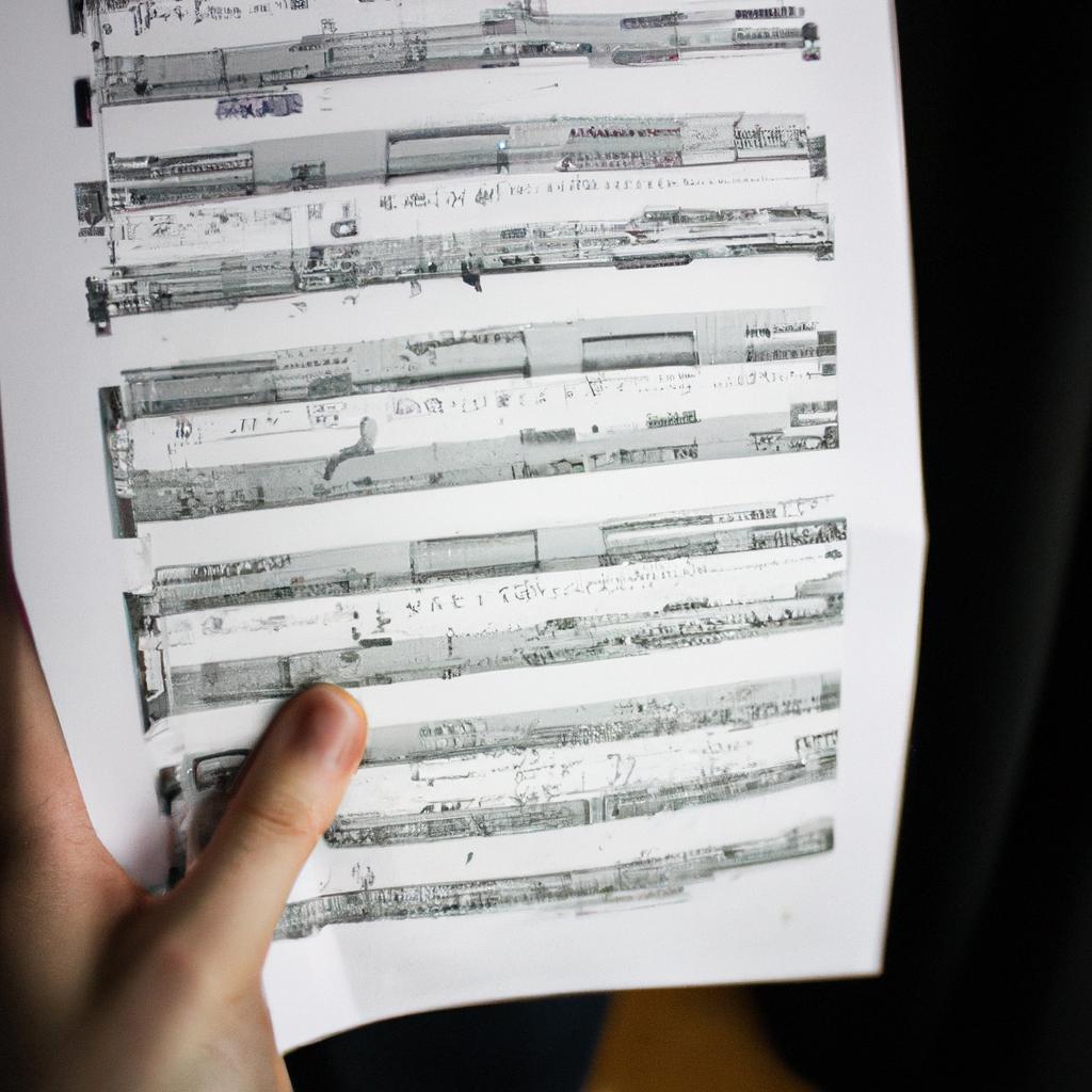 Person holding musical sheet music